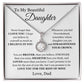To My beautiful Daughter - Eternal Hope Necklace