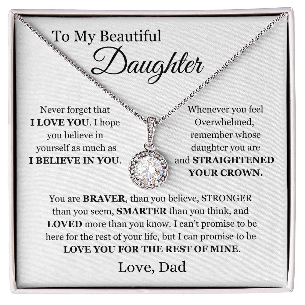 To My beautiful Daughter - Eternal Hope Necklace