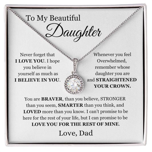 To My beautiful Daughter - Eternal Hope Necklace