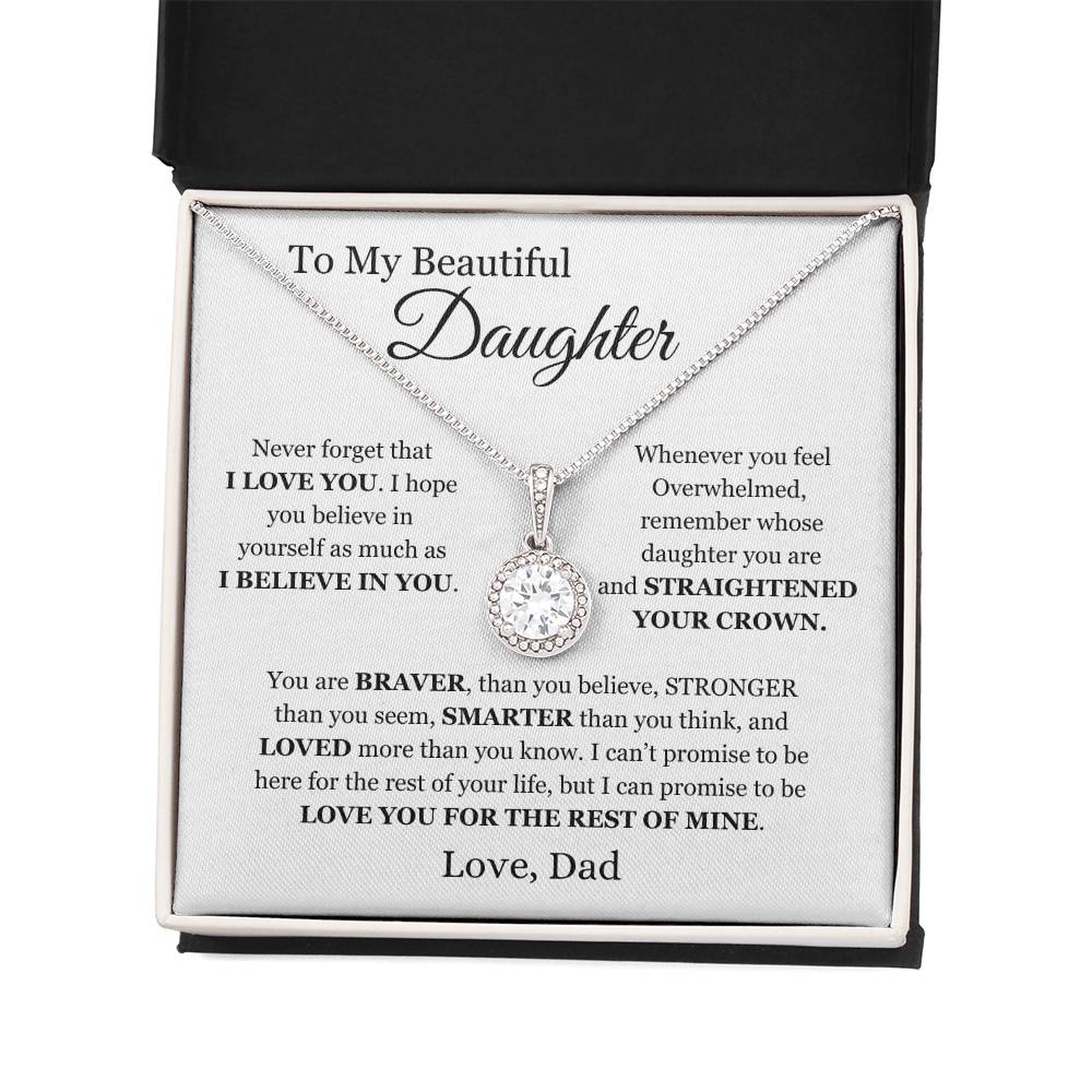 To My beautiful Daughter - Eternal Hope Necklace